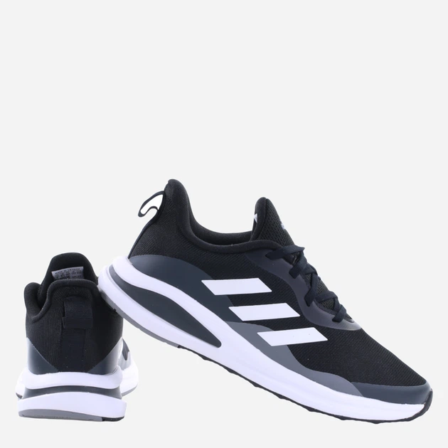 Підліткові кросівки для хлопчика adidas FortaRun K GZ4415 39.5 Чорні з білим (4065427501048) - зображення 3