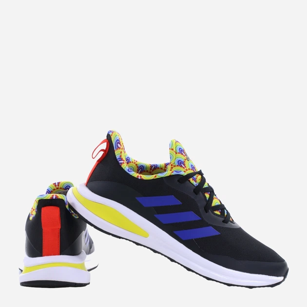 Підліткові кросівки для хлопчика adidas FortaRun K HR1443 40 Чорні з синім (4065426051650) - зображення 3