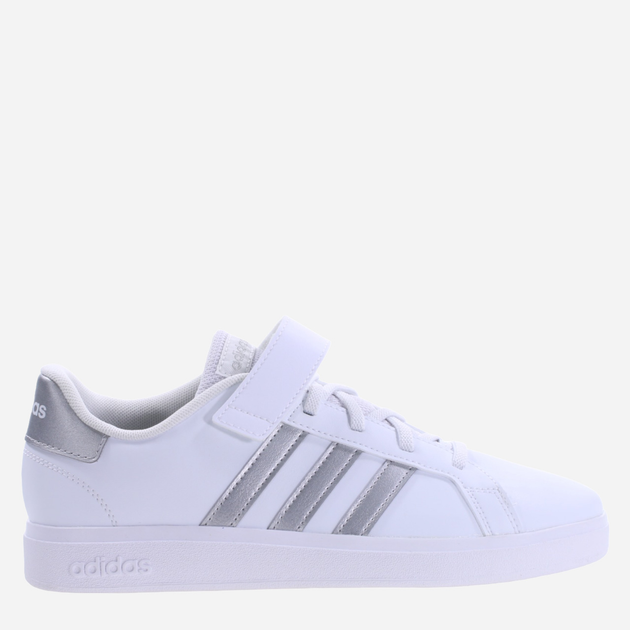 Tenisówki chłopięce adidas Grand Court 2.0 EL GW6516 39.5 Biały/Srebrny (4065426238006) - obraz 1