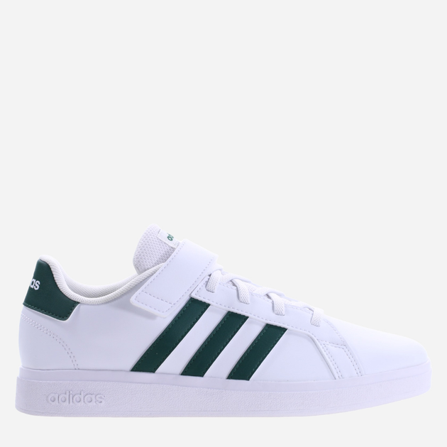 Tenisówki chłopięce adidas Grand Court 2.0 EL IG4842 38.5 Biały/Zielony (4066755818334) - obraz 1