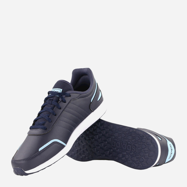 Підліткові кросівки для хлопчика adidas VS Switch 3 K GW6621 38.5 Чорні з білим і блакитним (4065427250335) - зображення 4