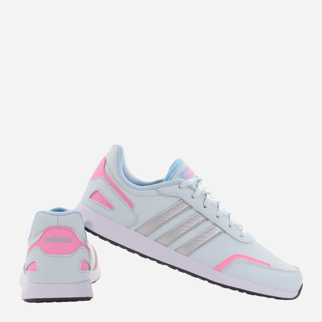 Buty sportowe młodzieżowe dla dziewczynki adidas VS Switch 3 K GW6622 38 Niebieski/Srebrny/Różowy (4065427254104) - obraz 3