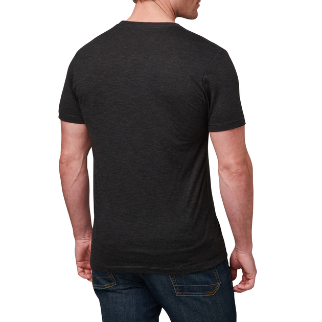 Футболка с рисунком 5.11 Tactical Triblend Legacy Short Sleeve Tee 2XL Black Heather - изображение 2