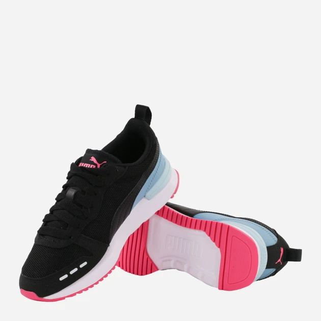 Buty sportowe młodzieżowe dla dziewczynki Puma R78 373616-32 38.5 Czarne z wielokolorowym (4065449637534) - obraz 4