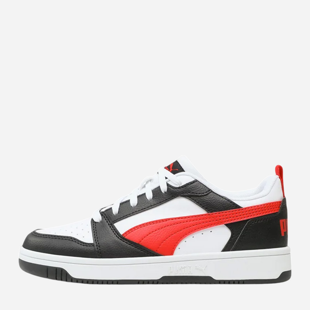 Sneakersy chłopięce Puma Rebound v6 Lo Jr 393833-04 36 Biały/Czerwony (4099683233405) - obraz 3