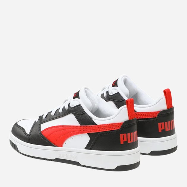 Підліткові кеди для хлопчика Puma Rebound v6 Lo Jr 393833-04 37.5 Білий/Червоний (4099683233429) - зображення 2