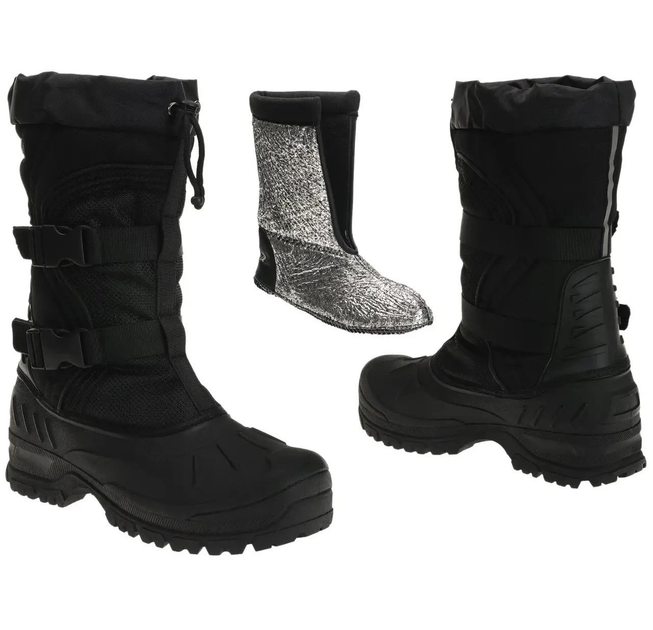 Черевики тактичні зимові Mil-Tec Snow Boots Arctic Чорні 12876000 розмір 39 - зображення 1