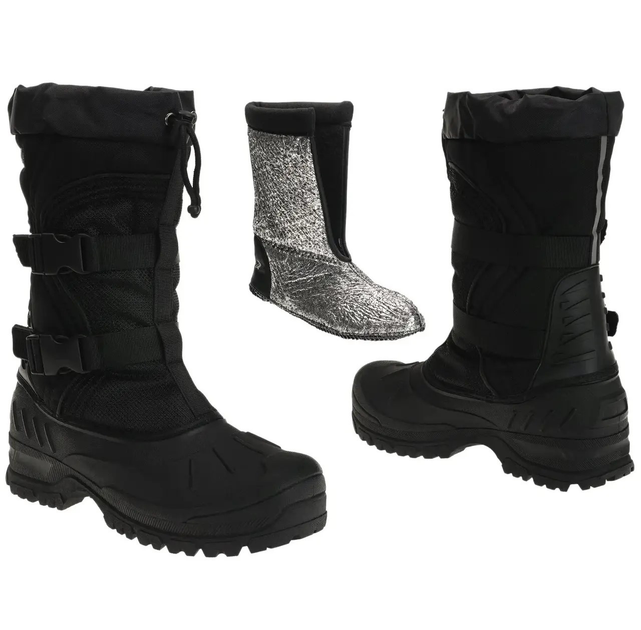 Ботинки тактические зимние Mil-Tec Snow Boots Arctic Черные 12876000 размер 43 - изображение 1