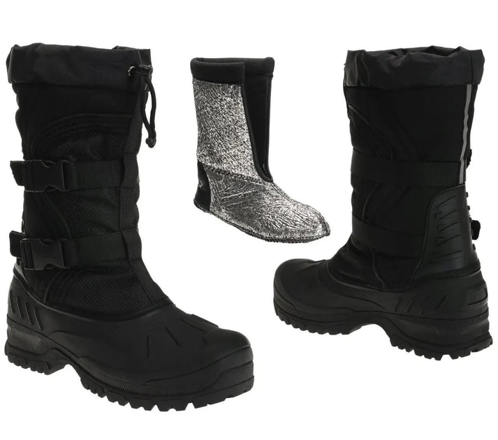 Ботинки тактические зимние Mil-Tec Snow Boots Arctic Черные 12876000 размер 46 - изображение 1