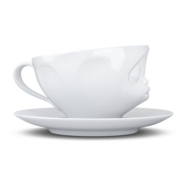 Чашка порцелянова з блюдцем 58products Tassen Kissing 200 мл Tass14201/TA - Фото 4 Чашка порцелянова з блюдцем 58products Tassen Kissing 200 мл Tass14201/TA - зображення 4