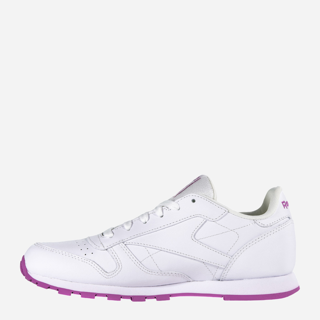 Підліткові кросівки для дівчинки Reebok Classic Leather BS8044 35 Білі (4058031676462) - зображення 2