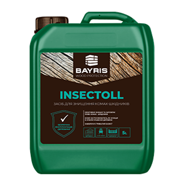Антисептик для знищення комах шкідників деревини Insectol BAYRIS - зображення 1