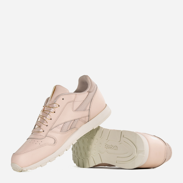 Підліткові кросівки для дівчинки Reebok Classic Leather DV9630 35 Рожеві (4061624698901) - зображення 4