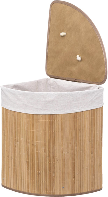 Kosz na pranie Wenko Bamboo 48 l Brązowy (3560231641160) - obraz 2