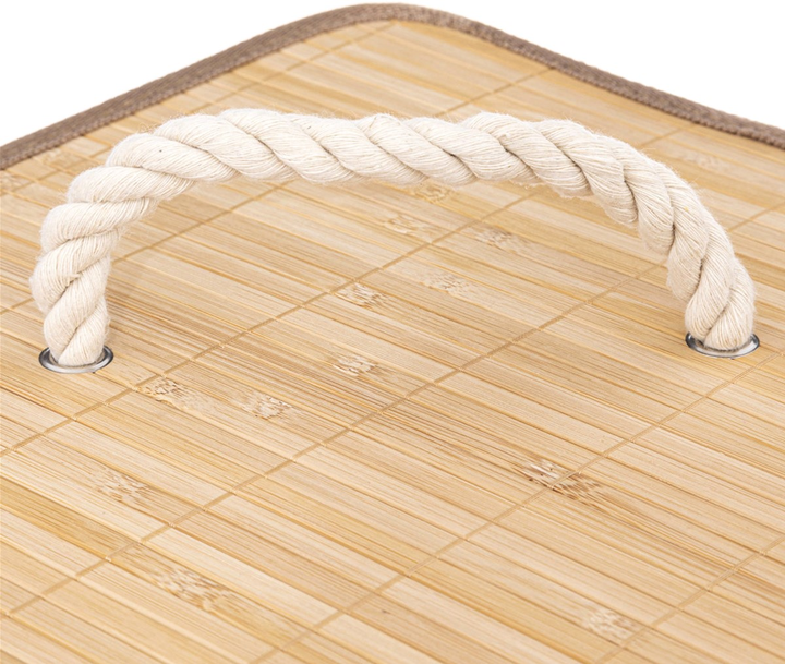 Kosz na pranie Wenko Bamboo 48 l Brązowy (3560231641160) - obraz 3