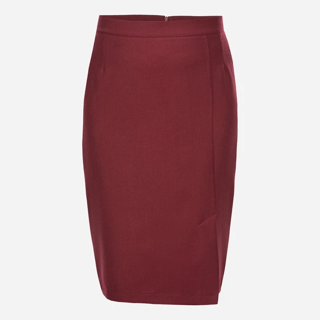 Spódnica ołówkowa damska midi Karko P465 42 Bordowa (5903676219736) - obraz 5