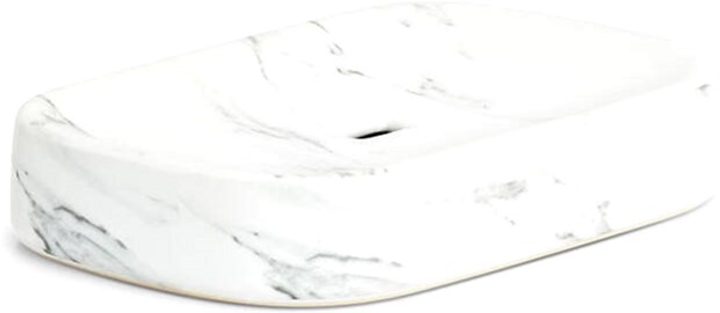 Mydelniczka Zeller Marble ceramiczna Biała (4003368188942) - obraz 1