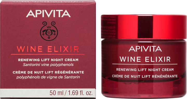 Krem na noc Apivita Wine Elixir liftingujący 50 ml (5201279078652) - obraz 1