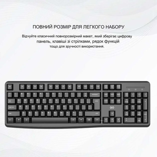 Клавиатура и мышь Fantech WK894 в черном цвете - беспроводные устройства. - изображение 3