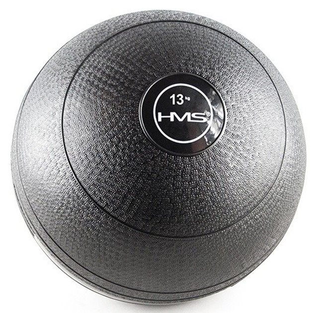 Piłka do ćwiczeń HMS Slam Ball 13 kg Czarna (5907695517750) - obraz 1