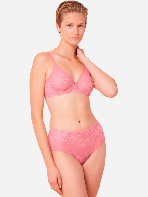 Biustonosz damski z fiszbinami z koronką Triumph 10214458 85D Różowy (7613108166672) - obraz 5