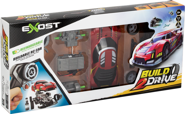 Ігровий набір Silverlit Exost Build 2 Drive Radical Racer на радіокеруванні 2.4 ГГц Червоний (4891813207016) - зображення 9