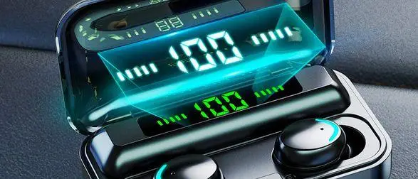 Беспроводные сенсорные наушники с цифровым зарядным кейсом TWS BTH-F9-5 Bluetooth - изображение 4
