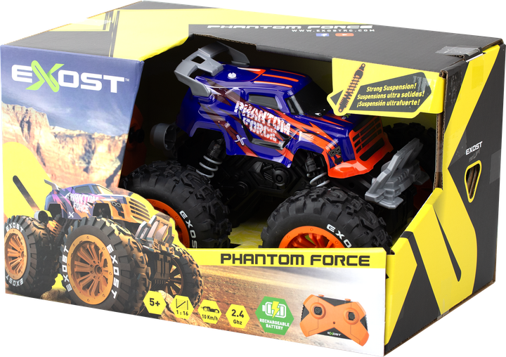 Машина Silverlit Exost Phantom Force 1:16 на радіокеруванні 2.4 ГГц Фіолетова (4891813202899) - зображення 7