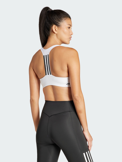 Спортивный топ для тренировок женский Adidas Pwim Ms 3S Bra IT6622 S-AB White (4066766943872) 