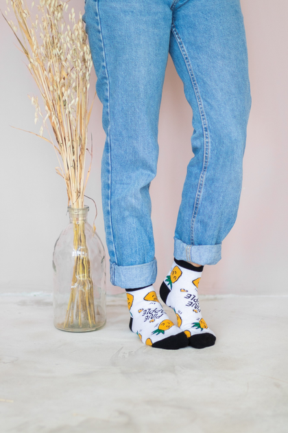 Шкарпетки з ананасом короткі безшовні ORGANIC cotton JILL ANTONY 38-40 арт. 31030 - зображення 3