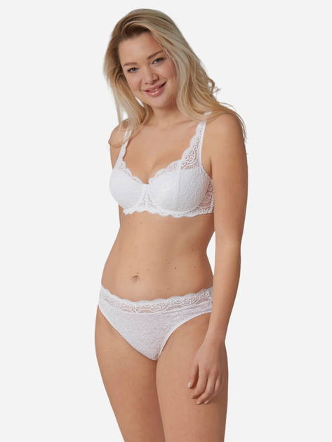 Biustonosz damski z fiszbinami z koronką Triumph 10166798 95A Biały (7613109341986) - obraz 3