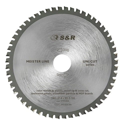 Диск пильный S&R Meister UniCut 190x30x2,4 мм (243054190) - Фото 1 Диск пильный S&R Meister UniCut 190x30x2,4 мм (243054190) - изображение 1