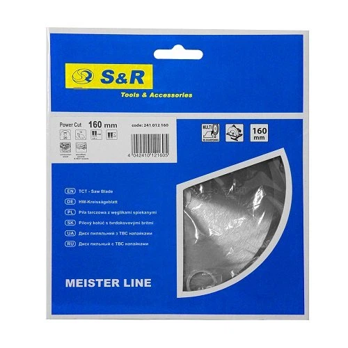 Диск пильный S&R Meister Power Cut 160x20(16)x2,6 мм (241012160) - изображение 2