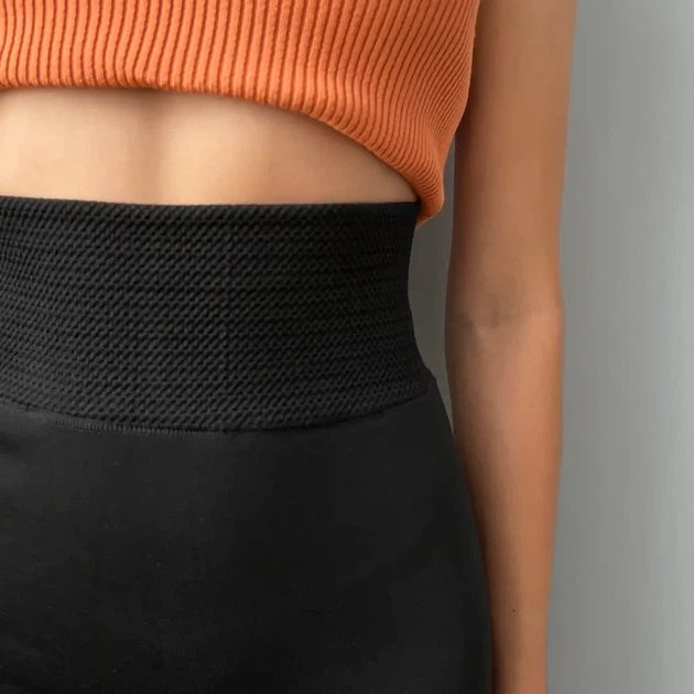 Утеплені лосини на хутрі чорні безшовні (One Size) - Фото 3 Утеплені лосини на хутрі чорні безшовні (One Size) - зображення 3