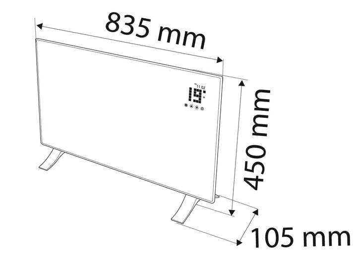 Конвектор NEO Tools 2000 Вт IP24 90-092 (5907558447613) - зображення 7