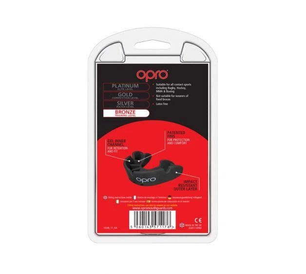 Капа дитяча OPRO Junior Bronze Black - Фото 7 Капа дитяча OPRO Junior Bronze Black - зображення 7