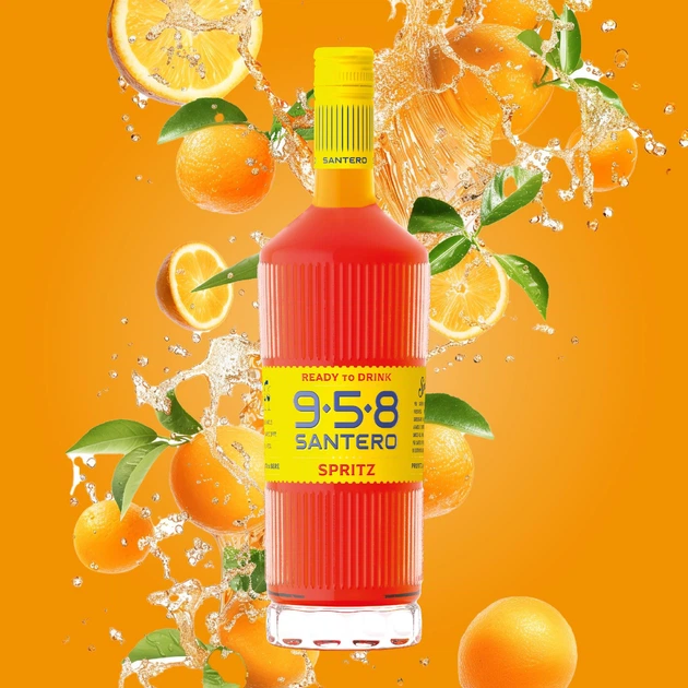 Коктейль игристый винный Santero Spritz Ready To Drink 958 0.75 л 8.5% (8004385039619) - Фото 2 Коктейль игристый винный Santero Spritz Ready To Drink 958 0.75 л 8.5% (8004385039619) - изображение 2