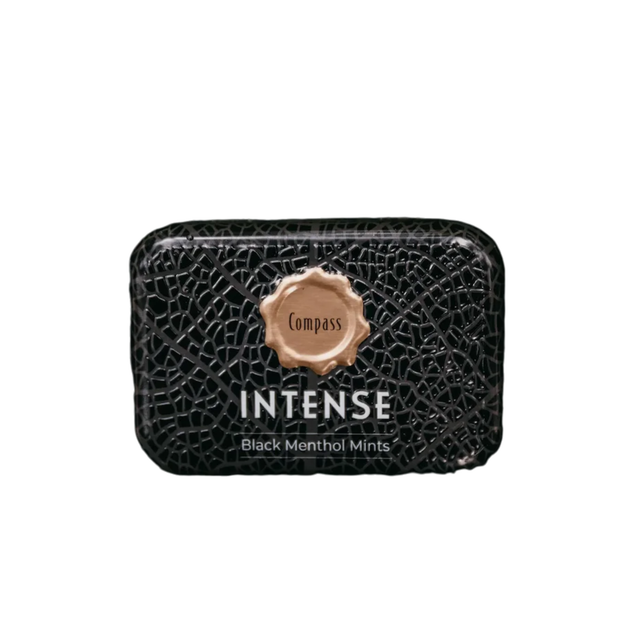 Конфеты Compass Intense Black Menthol Mints (ментол) без сахара, 20 г - Фото 1 Конфеты Compass Intense Black Menthol Mints (ментол) без сахара, 20 г - изображение 1