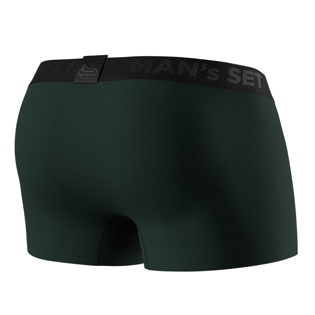 Труси боксери чоловічі бавовняні Anatomic Classic 1.2 Black Series, темно-зелений M BSO100-13 - зображення 5