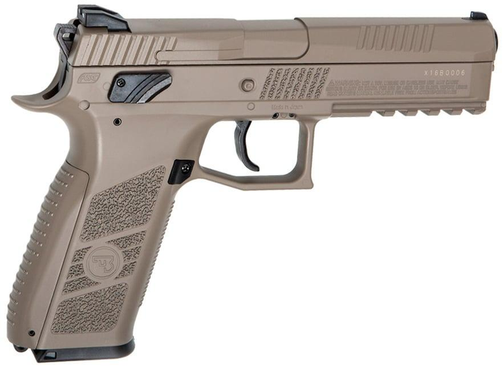 Пістолет пневматичний ASG CZ P-09 Pellet FDE Blowback - зображення 2