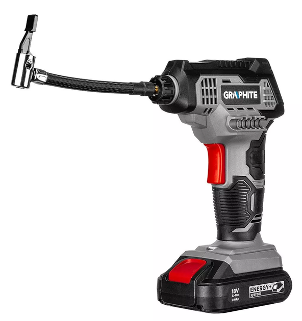 Kompresor powietrza Graphite akumulatorowy Energy+ 18 V 58G041 (5907558480085) - obraz 7