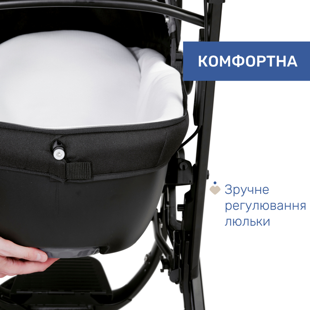 Универсальная коляска 3 в 1 Chicco Trio Activ3 Top Черный (79270.51) - изображение 4