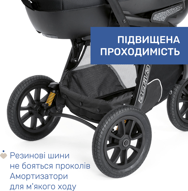 Универсальная коляска 3 в 1 Chicco Trio Activ3 Top Черный (79270.51) - изображение 12