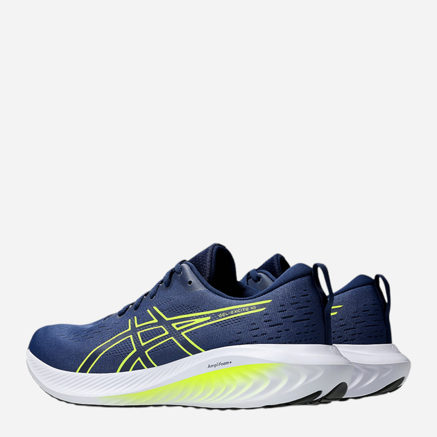 Buty do biegania męskie ASICS Gel-Excite 10 1011B600-404 44.5 (10.5US) 28.2 cm Granatowy/Żółty (4550457721905) - obraz 3