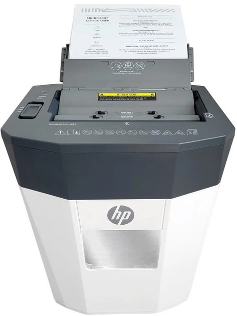 Niszczarka HP OneShred Auto 80CC Grey-White (HPN281780CCOF-05) - obraz 4