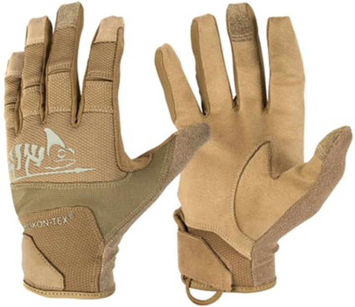 Рукавички тактичні Helikon-Tex Range Tactical Gloves A розмір S Coyote / Adaptive Green (RK-RNG-PO-1112A-B03) - зображення 1