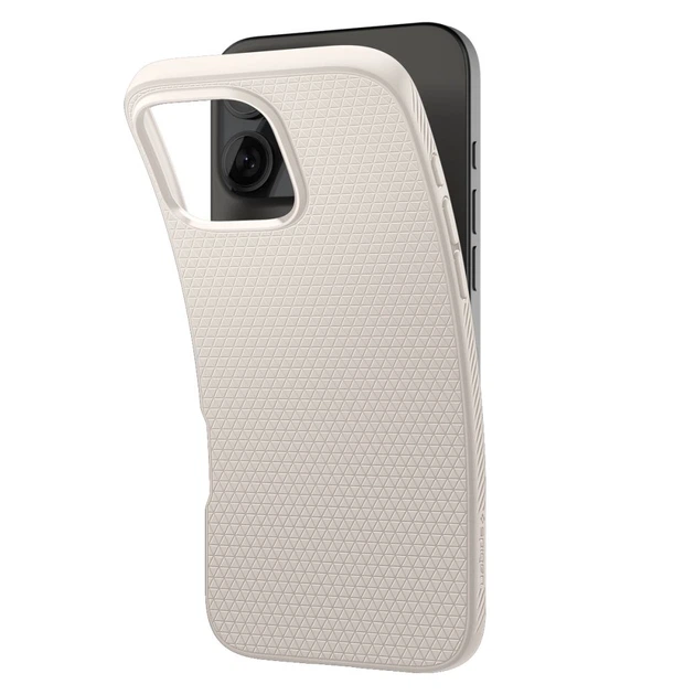 Чехол Spigen Liquid Air для iPhone 16 Pro Max Natural Titanium (ACS07991) - Фото 5 Чехол Spigen Liquid Air для iPhone 16 Pro Max Natural Titanium (ACS07991) - изображение 5