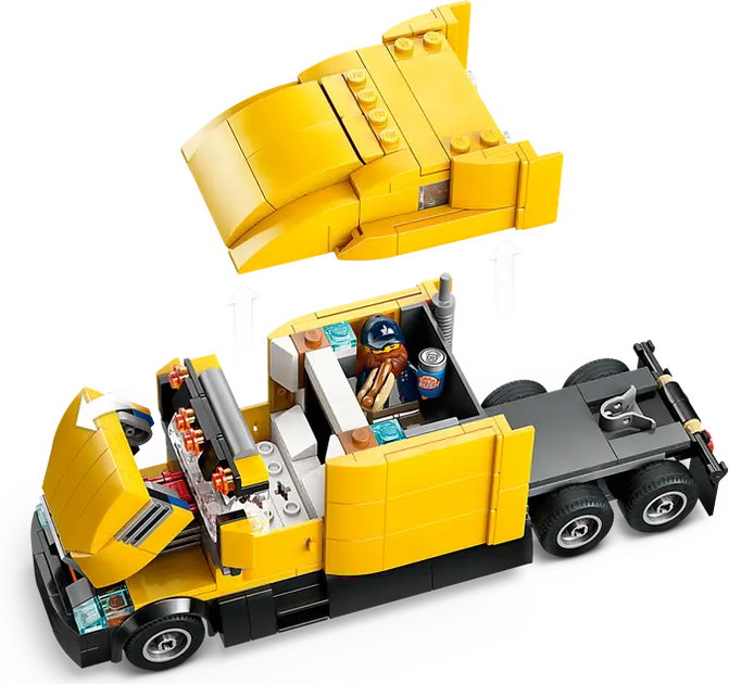 Конструктор LEGO City: Жёлтый грузовик для доставки 1061 элемент