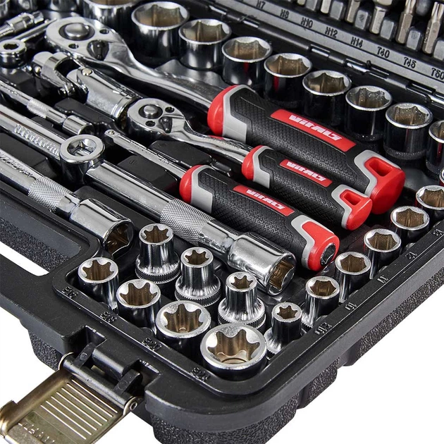 Набір головок торцевих. Vitals Master Impact+Supelock 1/4та1/2 111пр. - изображение 5