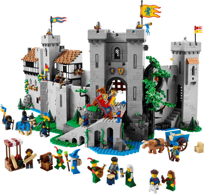 Zestaw klocków LEGO Icons Zamek rycerzy herbu Lew 4514 elementów (10305) - obraz 2